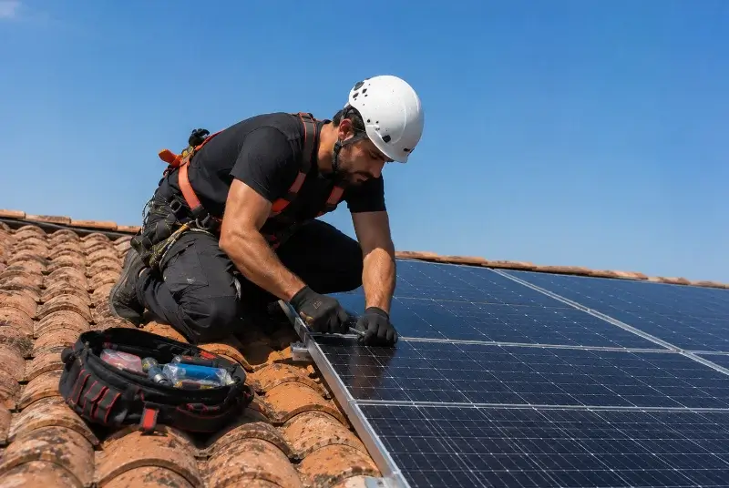 Maintenance et monitoring de panneaux solaires à Flines-lès-Mortagne